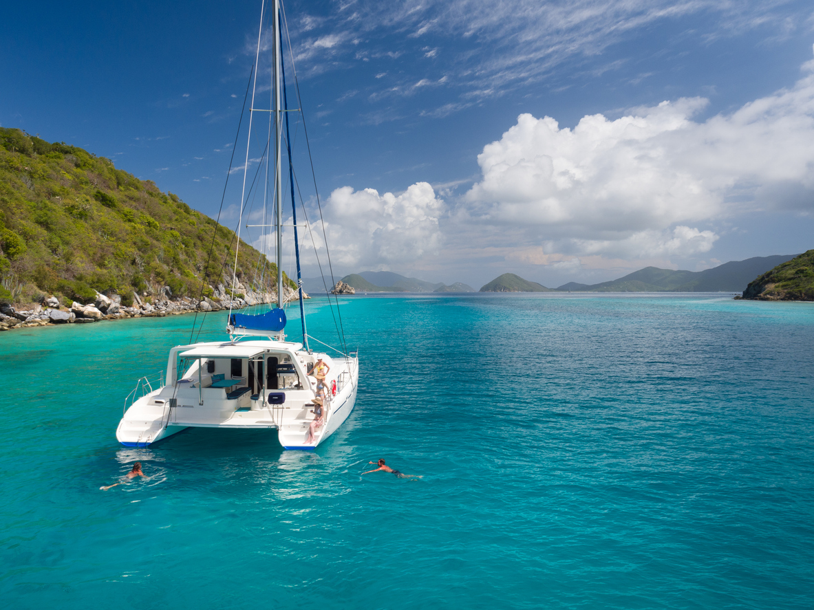 catamaran yacht rental BVI Bahamas