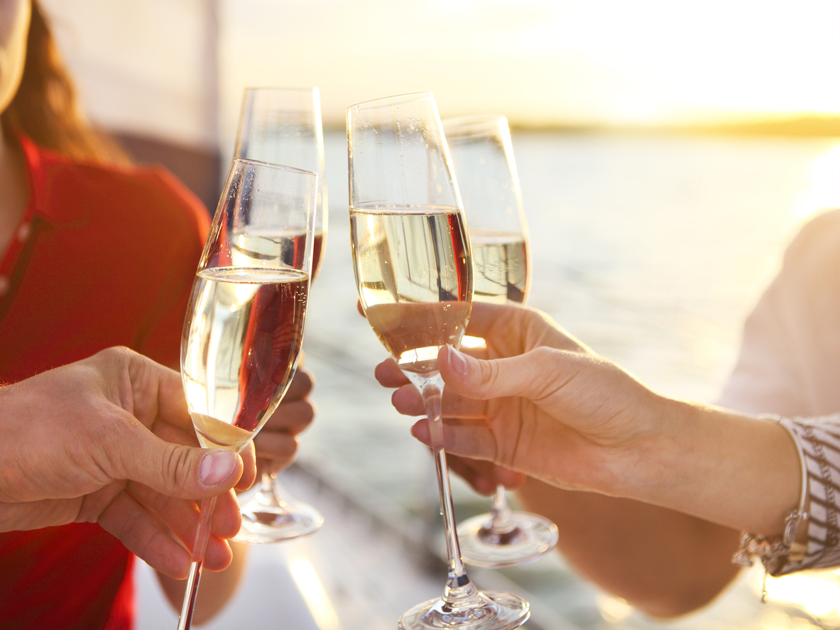 champagne yacht corporate holiday party yacht rental