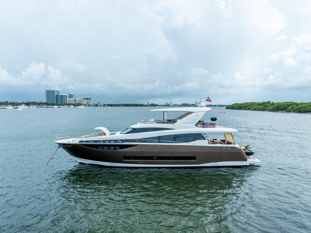 75' Prestige Oceana Fort Lauderdale Luxury Day Charter Rental Las Olas Bahia Mar FTL Yacht YachtLuxe