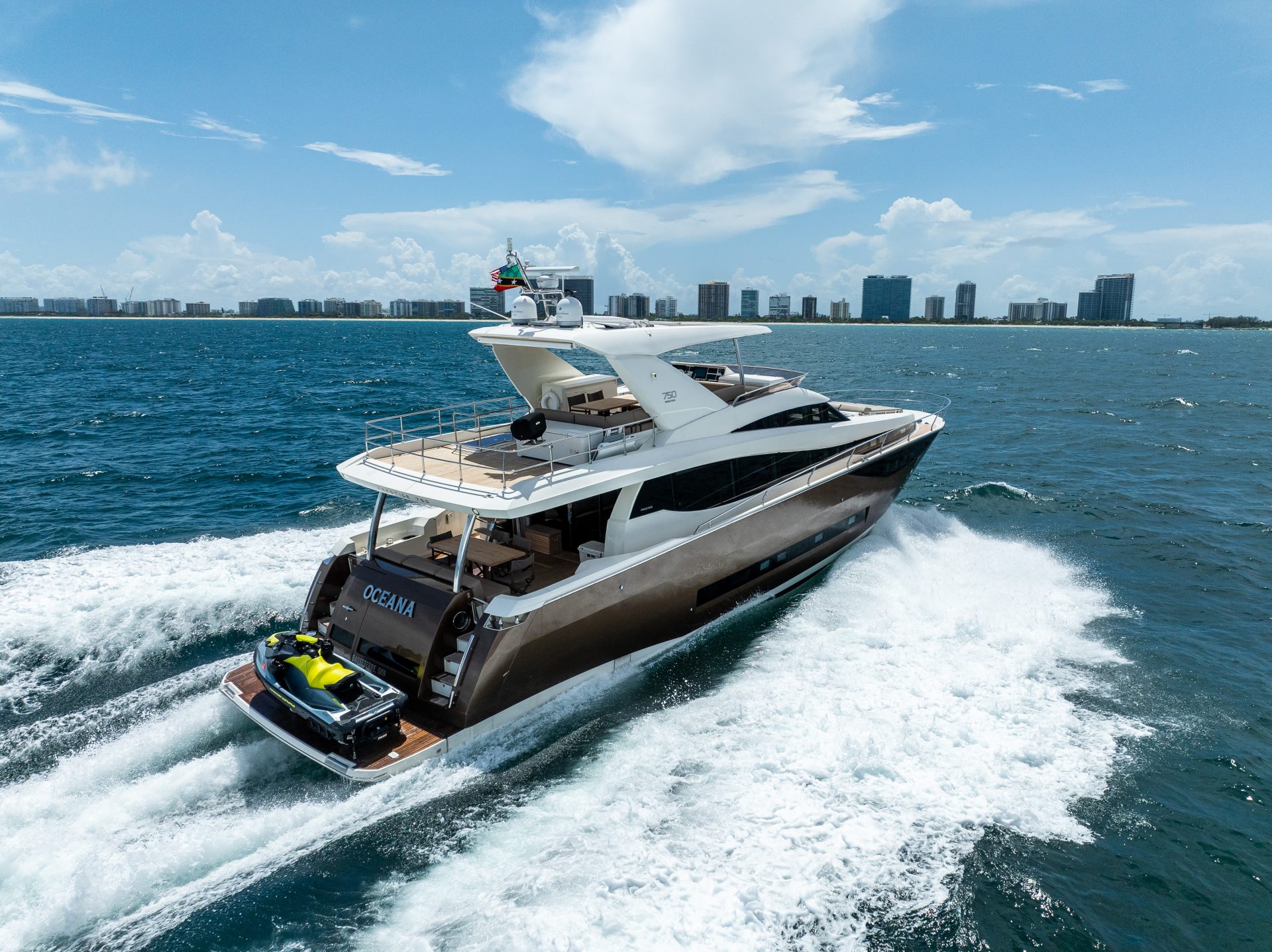 75' Prestige Oceana Fort Lauderdale Luxury Day Charter Rental Las Olas Bahia Mar FTL Yacht YachtLuxe