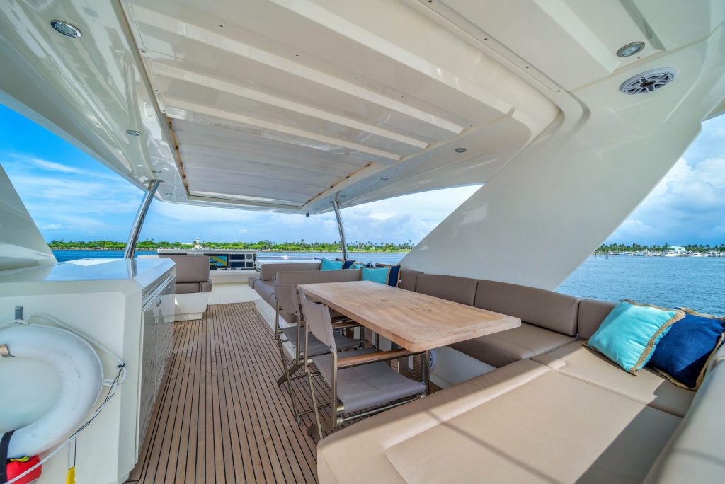 75' Prestige Oceana Fort Lauderdale Luxury Day Charter Rental Las Olas Bahia Mar FTL Yacht YachtLuxe