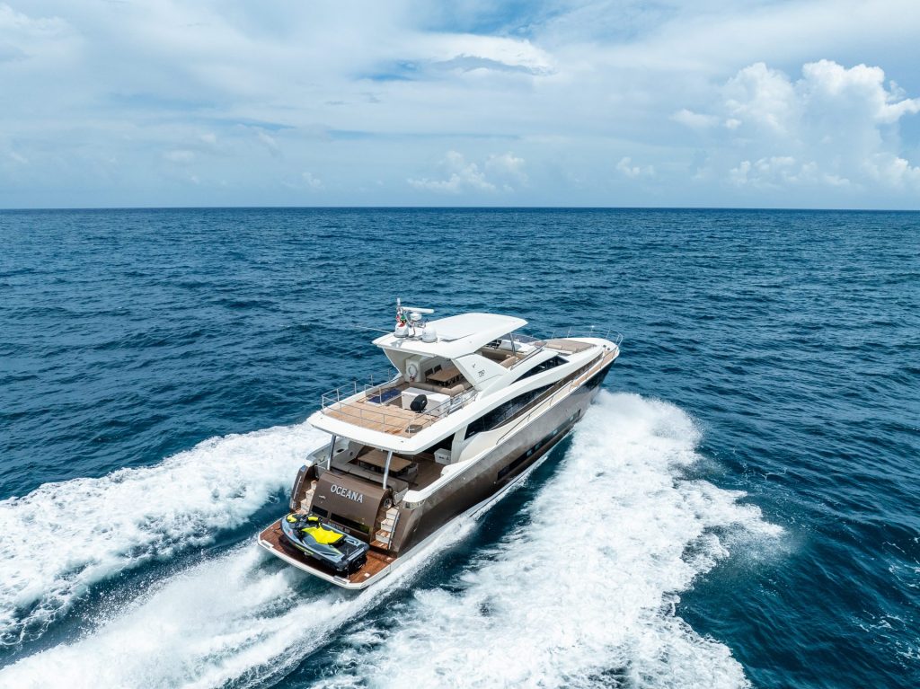 75' Prestige Oceana Fort Lauderdale Luxury Day Charter Rental Las Olas Bahia Mar FTL Yacht YachtLuxe