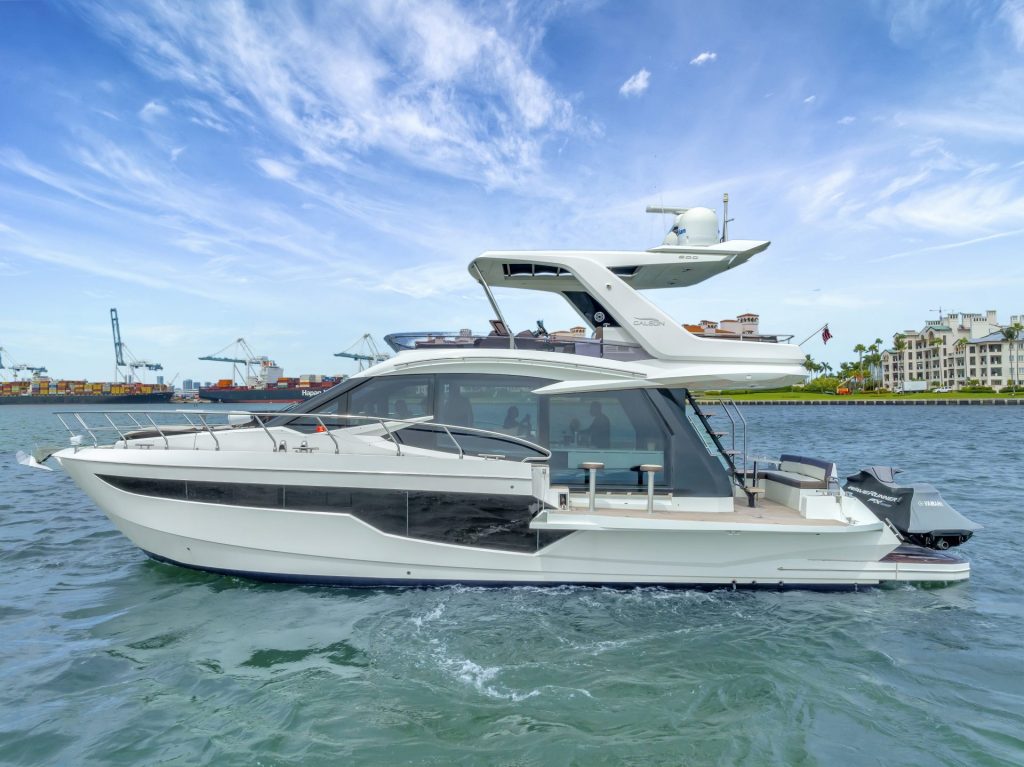 53 Galeon Fly Infinity Luxury Modern Miami Yacht Rental Charter South Beach Brickell Downtown YachtLuxe