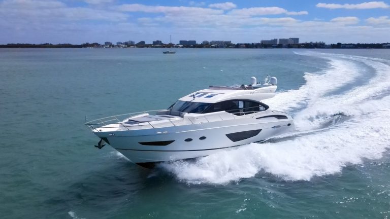 74 Princess SnowBird Miami Yacht Rental Exclusive Day Trip South Beach Bimini Bahamas Luxury Charter.