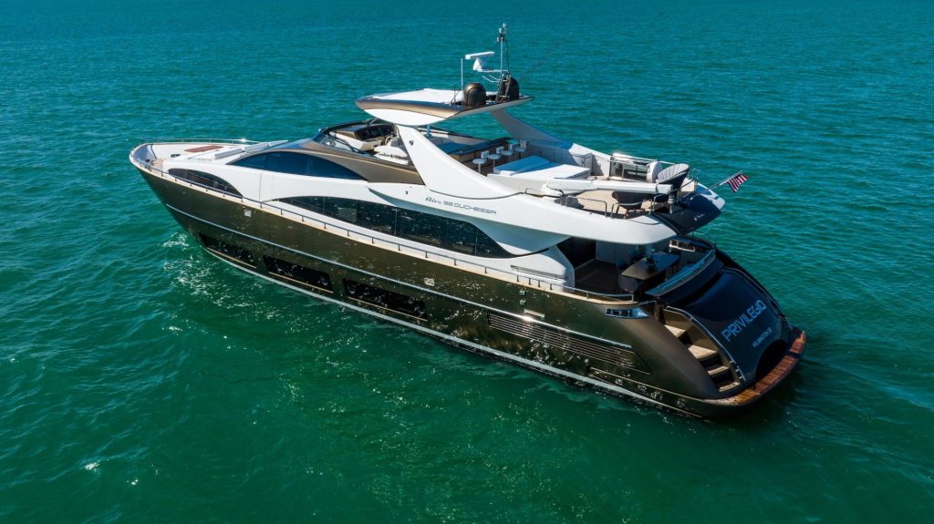 92 Riva Privilegio Miami Yacht Rental Luxury Term Charter Modern Yacht Coconut Grove Bimini The Bahamas Nassau Exumas