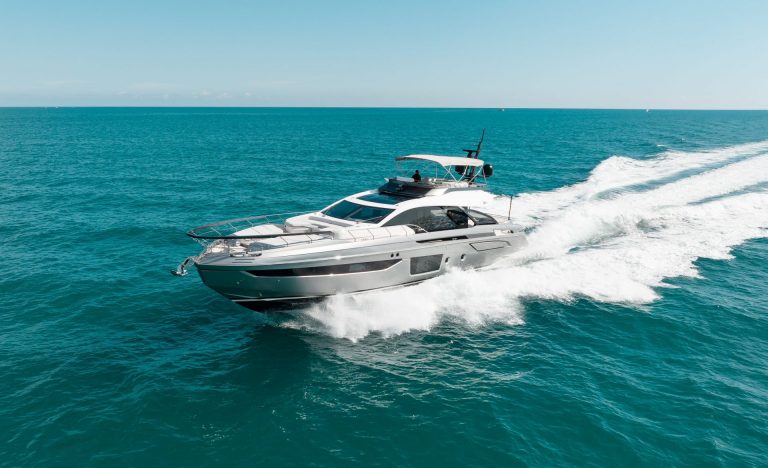 80' Azimut S8 Modern Luxury Yacht Rental Miami Beach Bimini Day Trip Nassau Bahamas Term Charter