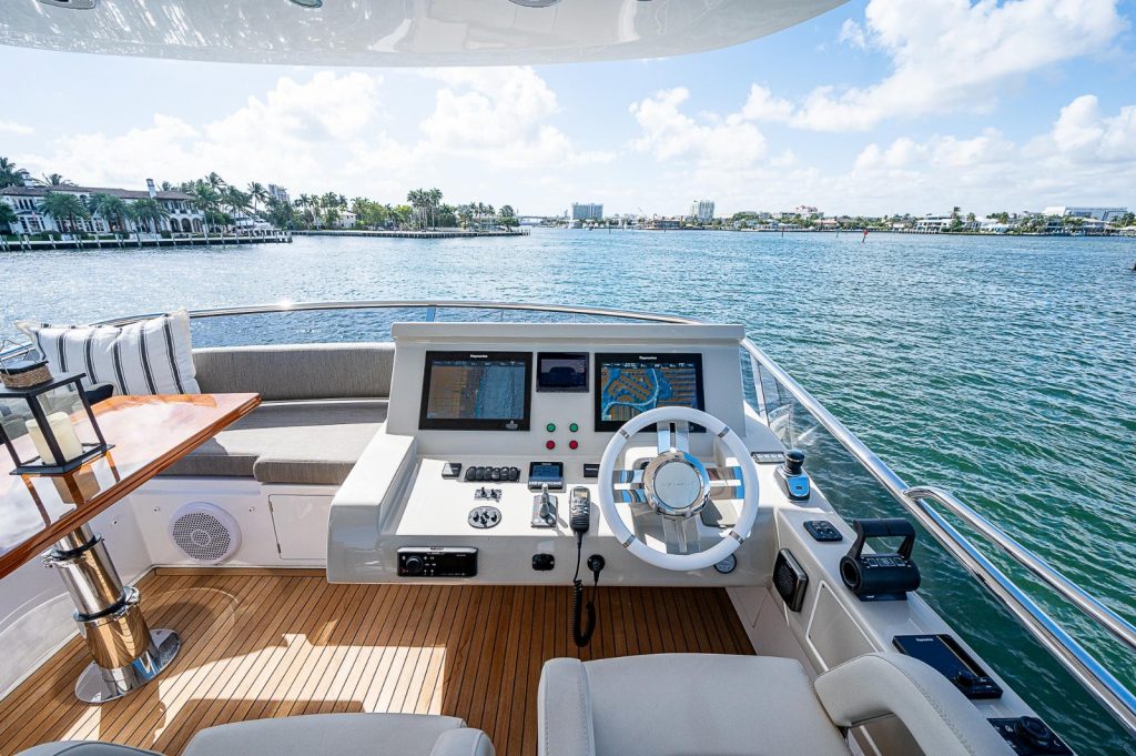 66 Azimut Blue Wave Miami Yacht Rental Charter Day Trip to Bimini Nassau Exumas Brickell South Beach 