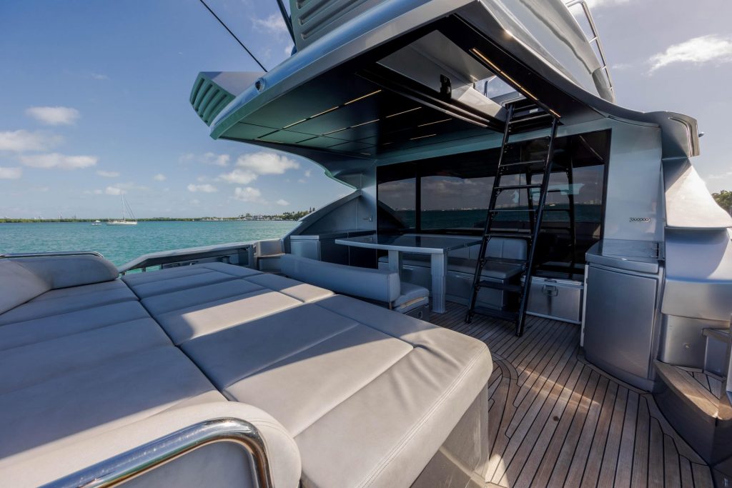 82' Pershing Milagros Luxury Yacht Party Rental Charter Miami Bimini 