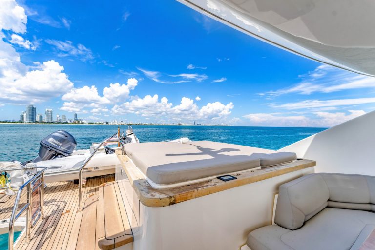 85 Princess Praying For Overtime Luxury Miami Yacht Charter Day Rental South Beach YachtLuxe