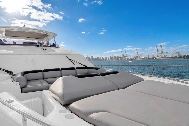 2 88 Princess Freedom Miami Yacht Rental Day Term South Beach Hottub Yacht Charter YachtLuxe