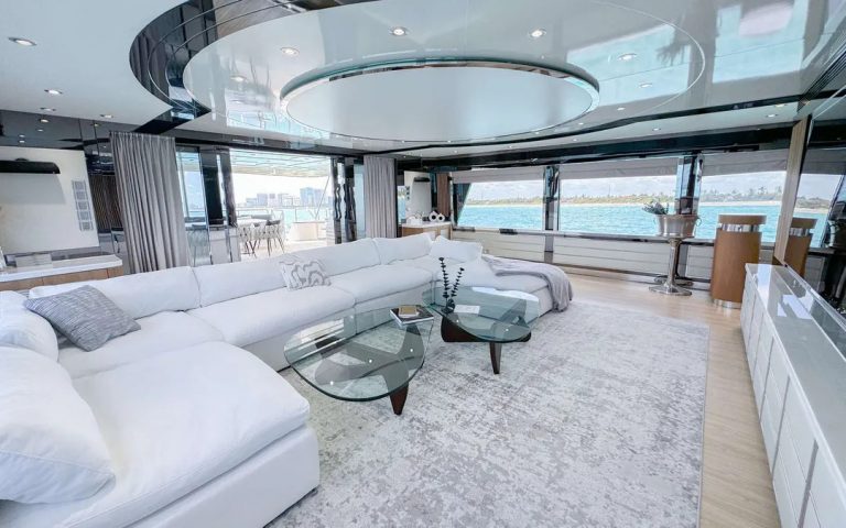 112 Custom Privilege Luxury Term Yacht Charter Weekly Bahamas Nassau Exumas Sunny Isles Multiday