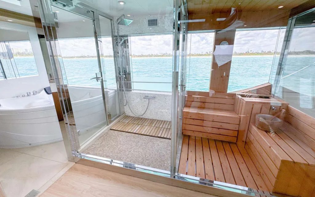 112 Custom Privilege Luxury Term Yacht Charter Weekly Bahamas Nassau Exumas Sunny Isles Multiday