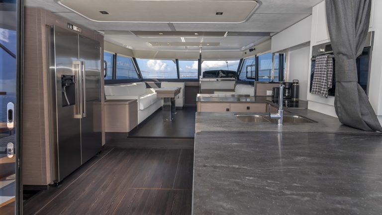 50' Fountaine Pajot MY6 Au Natural Miami Luxury Catamaran Yacht Rental Modern Charter South Beach Brickell Edgewater