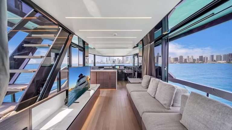 62 Explorer Explocean Miami Yacht Rental Luxury Modern Day Charter South Beach Brickell Fisher Island