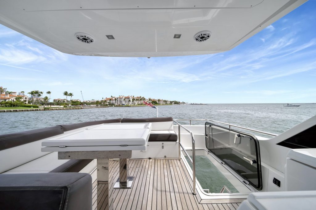 53 Galeon Fly Infinity Luxury Modern Miami Yacht Rental Charter South Beach Brickell Downtown YachtLuxe