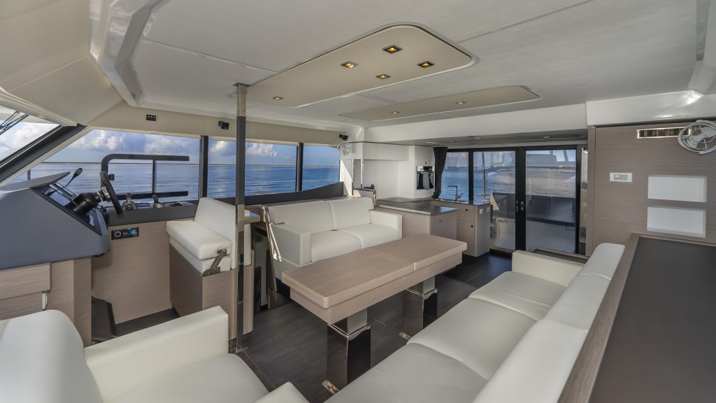 50' Fountaine Pajot MY6 Au Natural Miami Luxury Catamaran Yacht Rental Modern Charter South Beach Brickell Edgewater