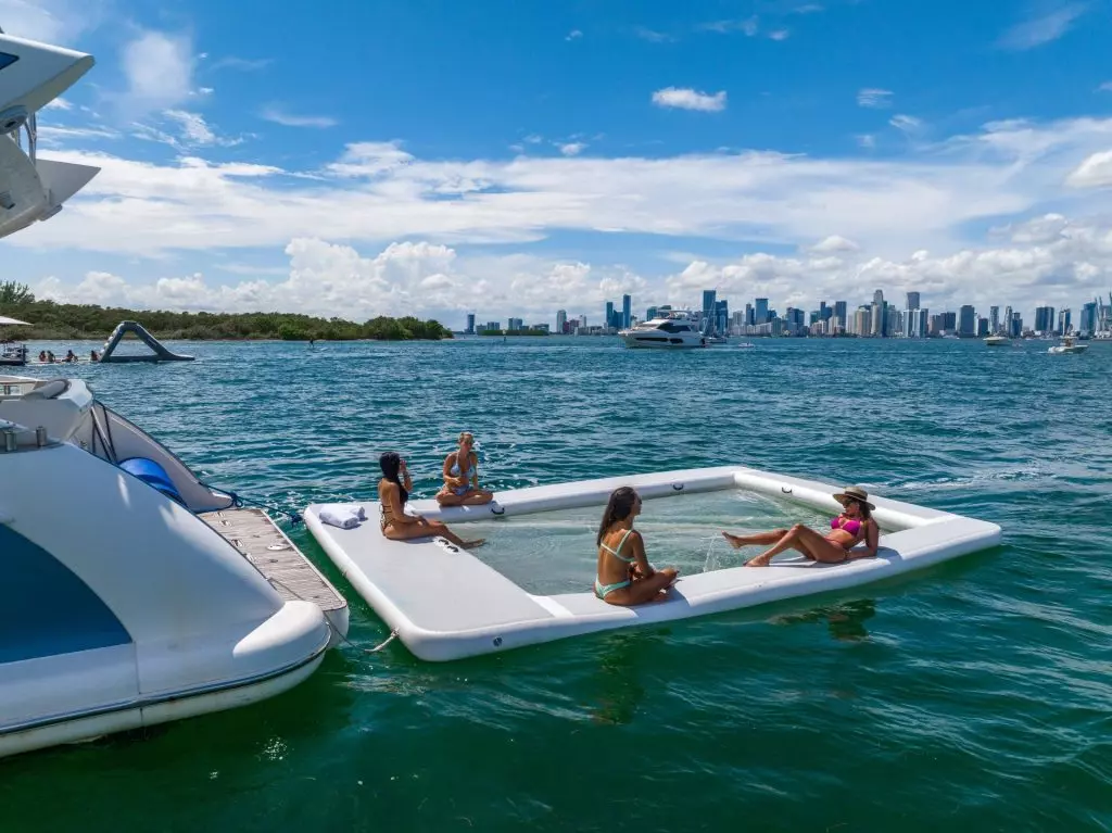 60 Azimut SUPREME II 2 YachtLuxe Miami Luxury Yacht Charter South Beach Bimini The Bahamas Waterslide