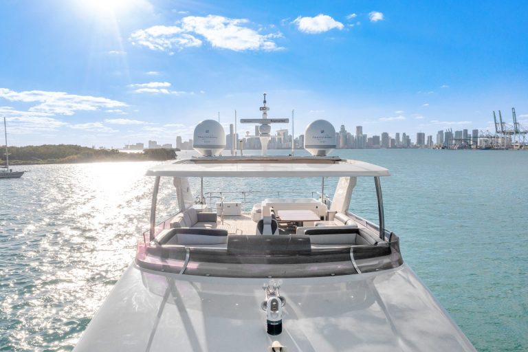 2 88 Princess Freedom Miami Yacht Rental Day Term South Beach Hottub Yacht Charter YachtLuxe