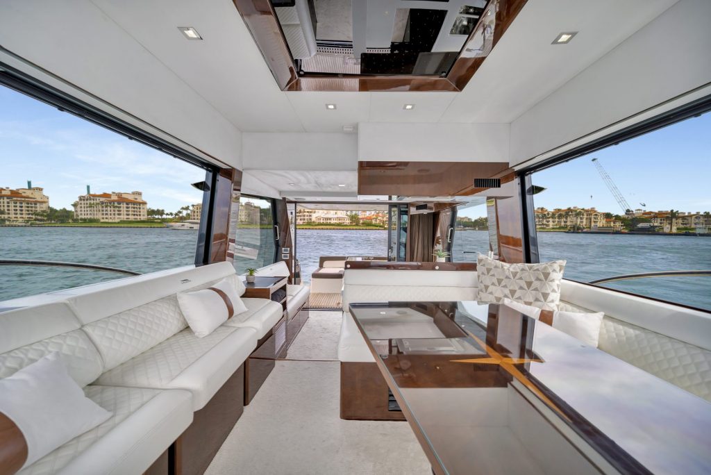 53 Galeon Fly Infinity Luxury Modern Miami Yacht Rental Charter South Beach Brickell Downtown YachtLuxe