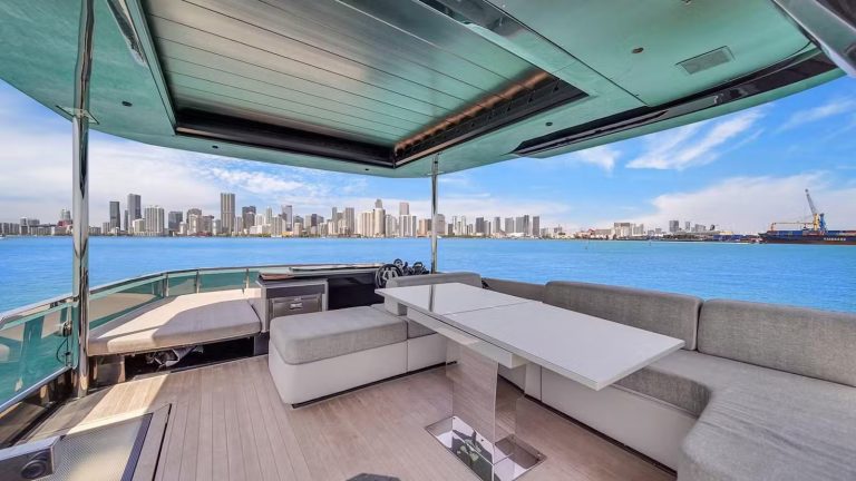 62 Explorer Explocean Miami Yacht Rental Luxury Modern Day Charter South Beach Brickell Fisher Island