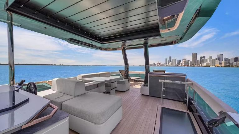 62 Explorer Explocean Miami Yacht Rental Luxury Modern Day Charter South Beach Brickell Fisher Island