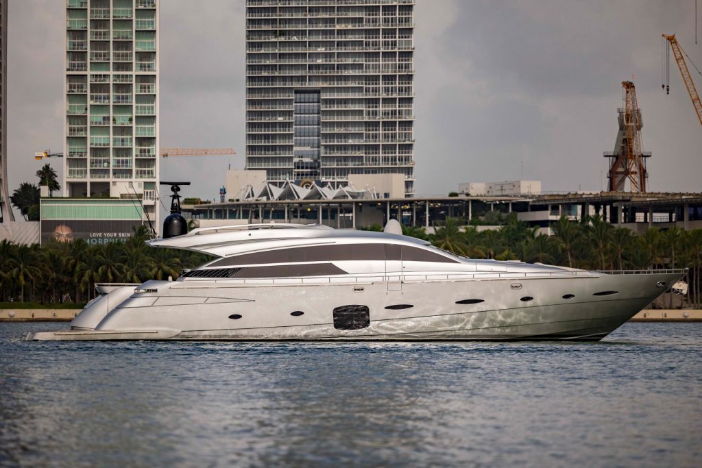 92' Pershing Jan J Arena Miami Luxury Yacht Rental South Beach Sunny Isles Charter YachtLuxe