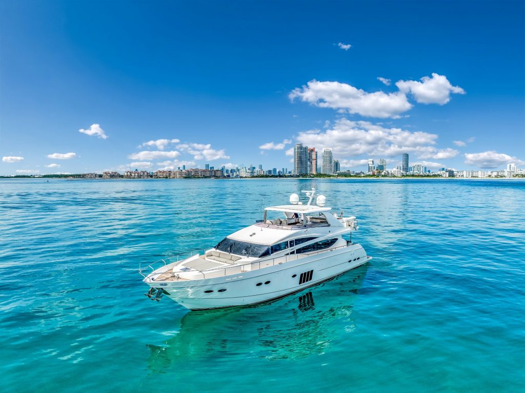 85 Princess Praying For Overtime Luxury Miami Yacht Charter Day Rental South Beach YachtLuxe