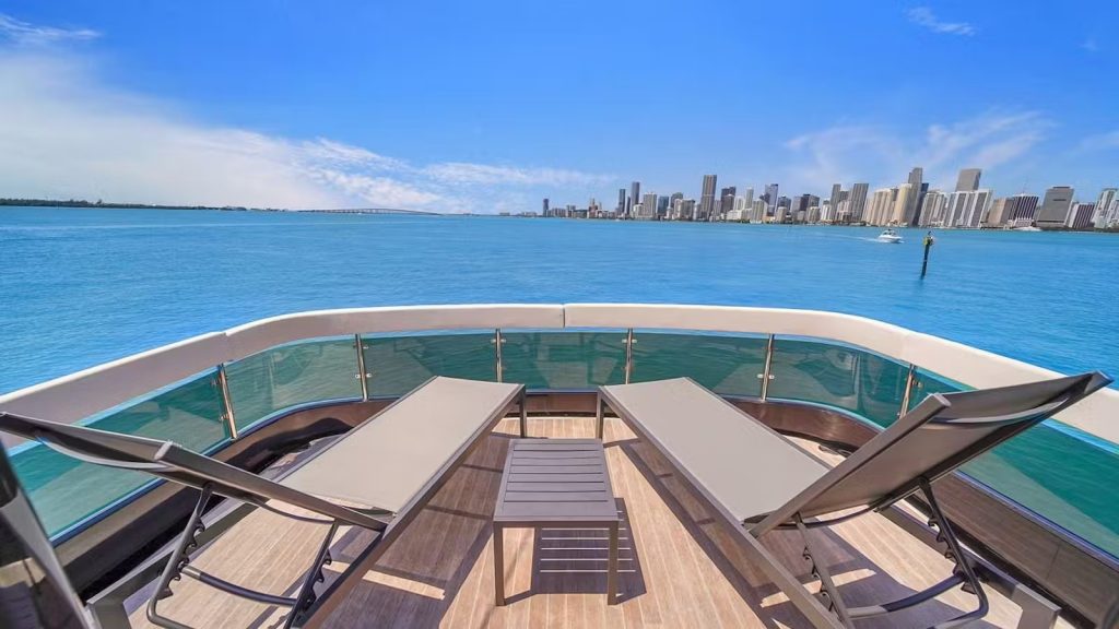 62 Explorer Explocean Miami Yacht Rental Luxury Modern Day Charter South Beach Brickell Fisher Island