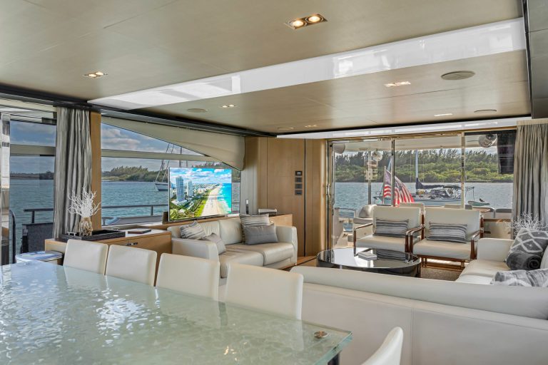 88 Princess Freedom Miami Yacht Rental Day Term South Beach Hottub Yacht Charter YachtLuxe