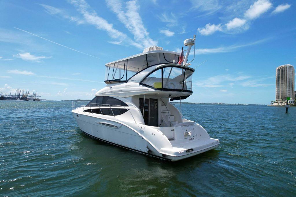 45 Meridian IRIS YachtLuxe Miami Luxury Yacht Charter Bayside Boat Rental Affordable South Beach