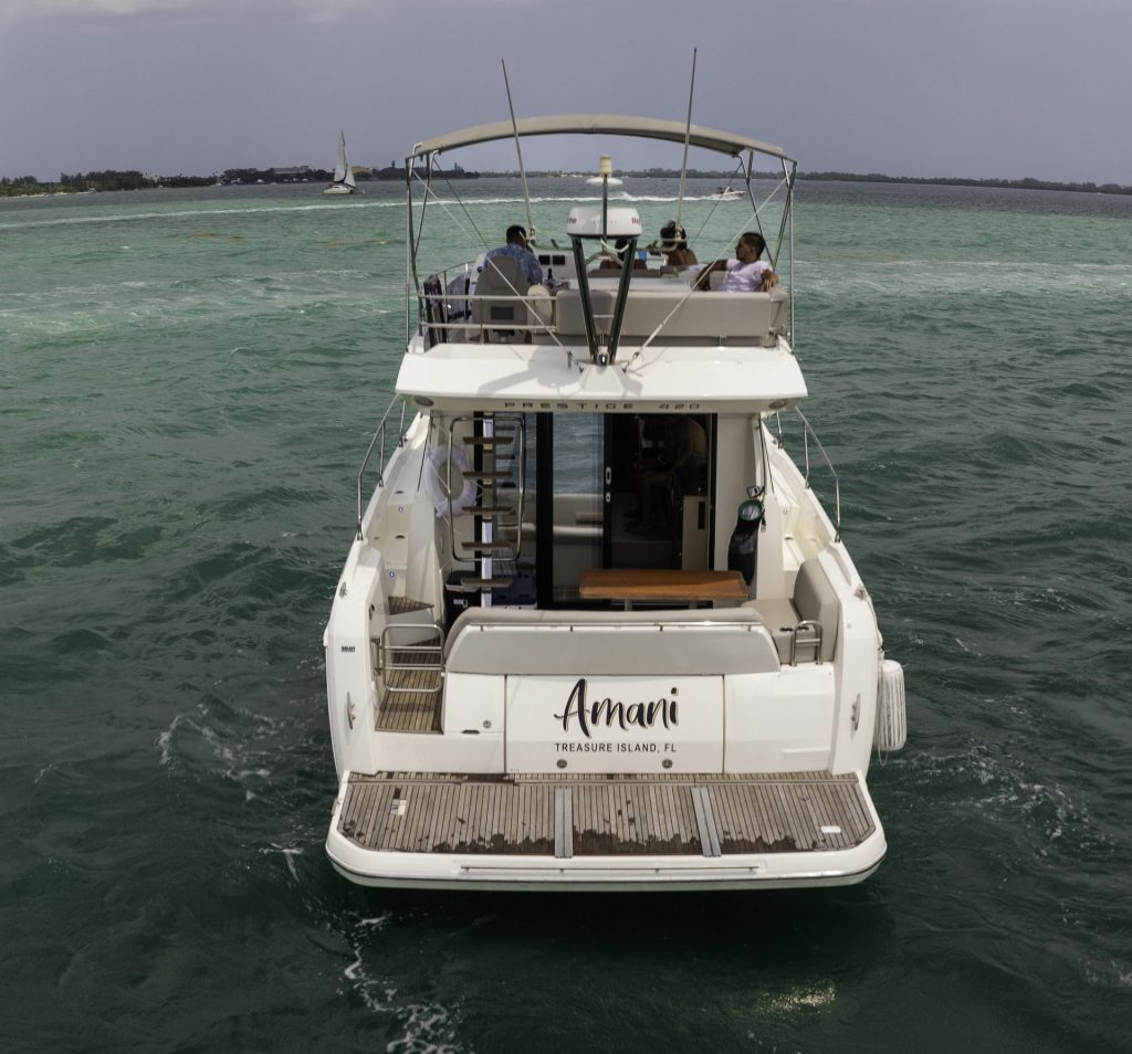 45' Prestige Amani Miami Day Yacht Charter 420 Yacht Party Downtown Miami Rental South Beach