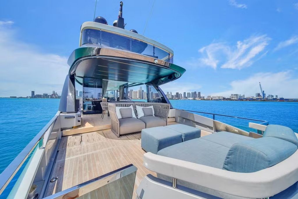 62 Explorer Explocean Miami Yacht Rental Luxury Modern Day Charter South Beach Brickell Fisher Island