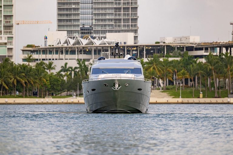 92' Pershing Jan J Arena Miami Luxury Yacht Rental South Beach Sunny Isles Charter YachtLuxe