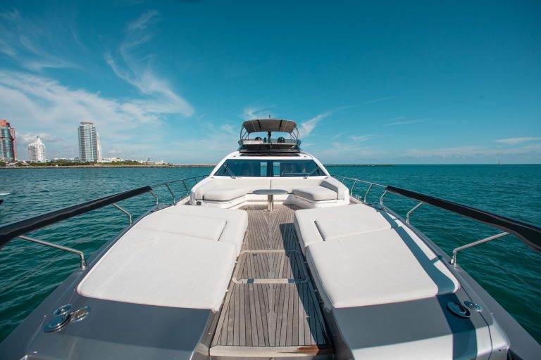 80' Azimut S8 Modern Luxury Yacht Rental Miami Beach Bimini Day Trip Nassau Bahamas Term Charter