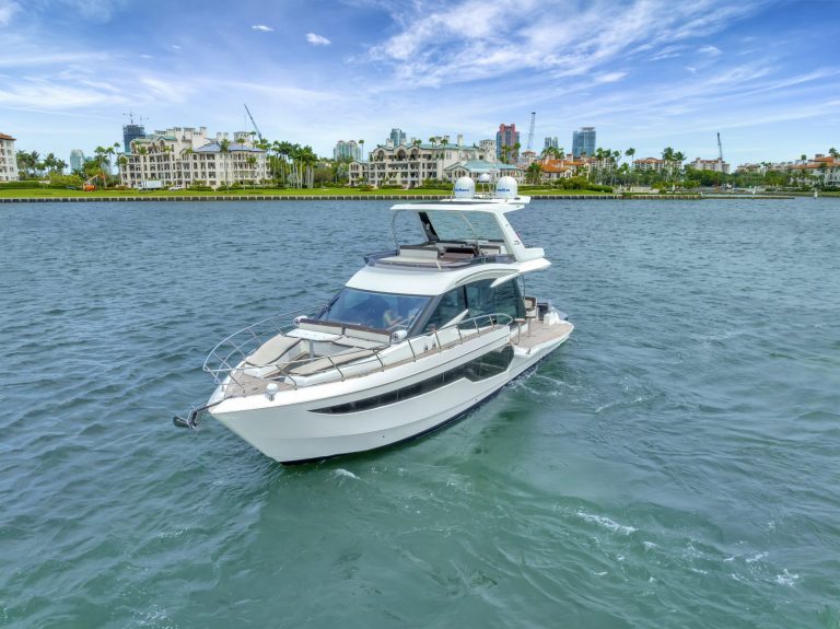 53 Galeon Fly Infinity Luxury Modern Miami Yacht Rental Charter South Beach Brickell Downtown YachtLuxe