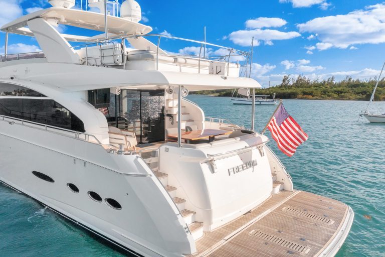 88 Princess Freedom Miami Yacht Rental Day Term South Beach Hottub Yacht Charter YachtLuxe