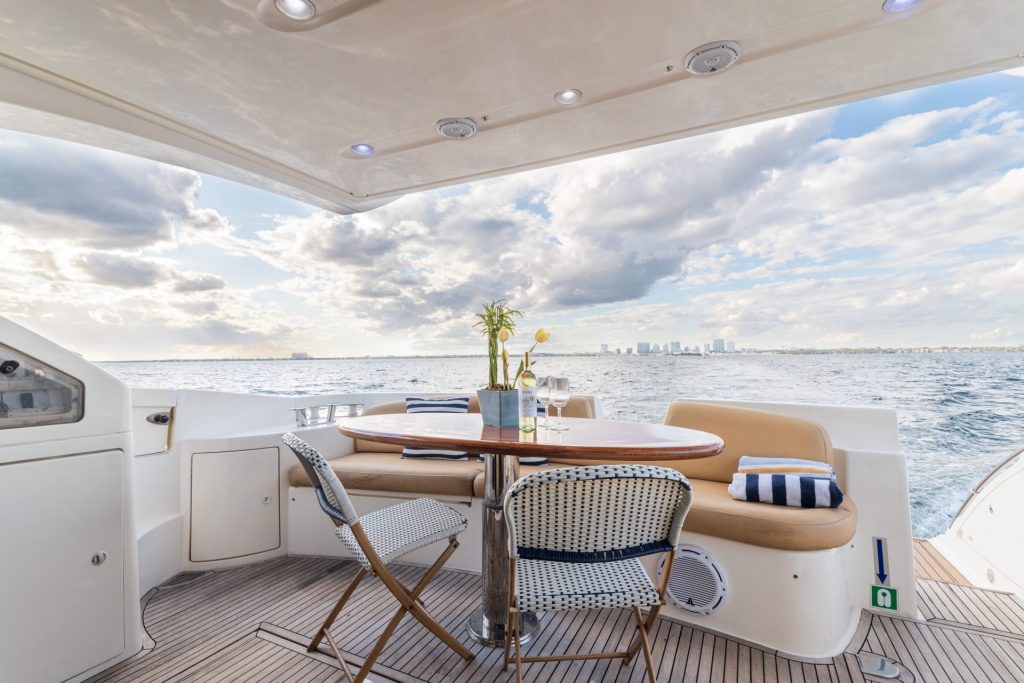 50' Azimut Odisea Bayside Luxury Yacht Rental Miami Beach South Charter Bachelorette YachtLuxe