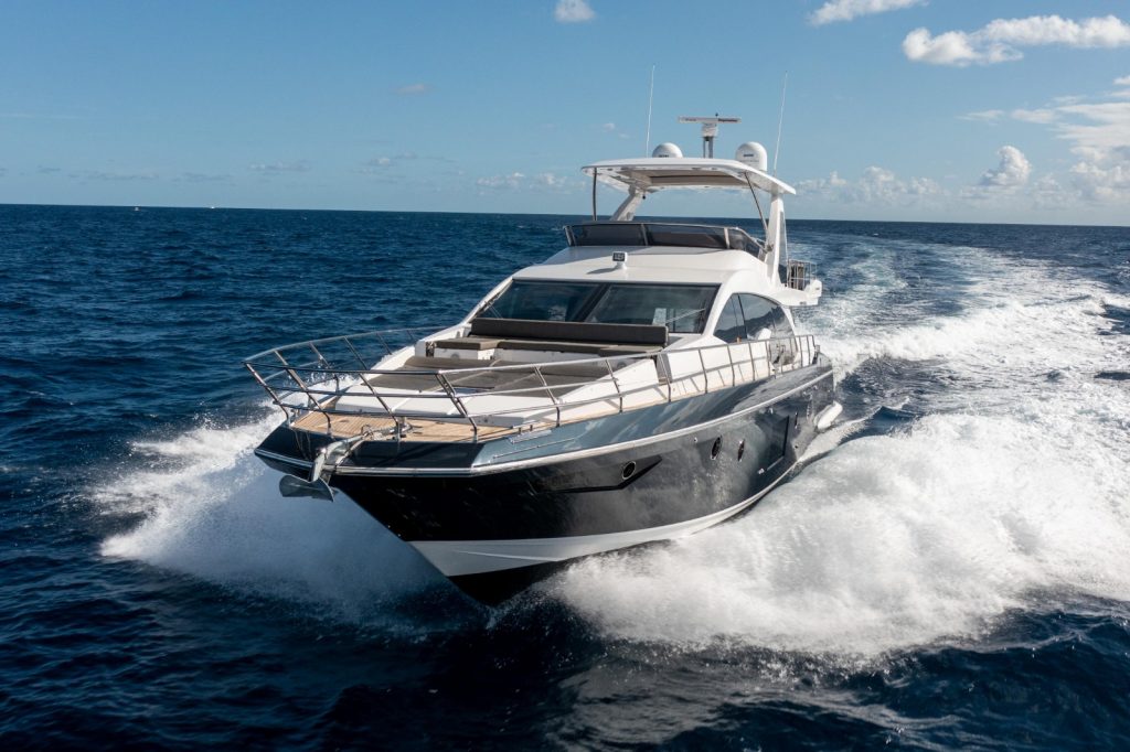 66 Azimut Blue Wave Miami Yacht Rental Charter Day Trip to Bimini Nassau Exumas Brickell South Beach 