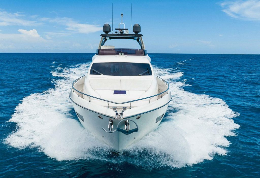 78 Ferretti KUDU Miami Day Luxury Yacht Rental Term Multiday Charter Bimini The Bahamas Modern YachtLuxe