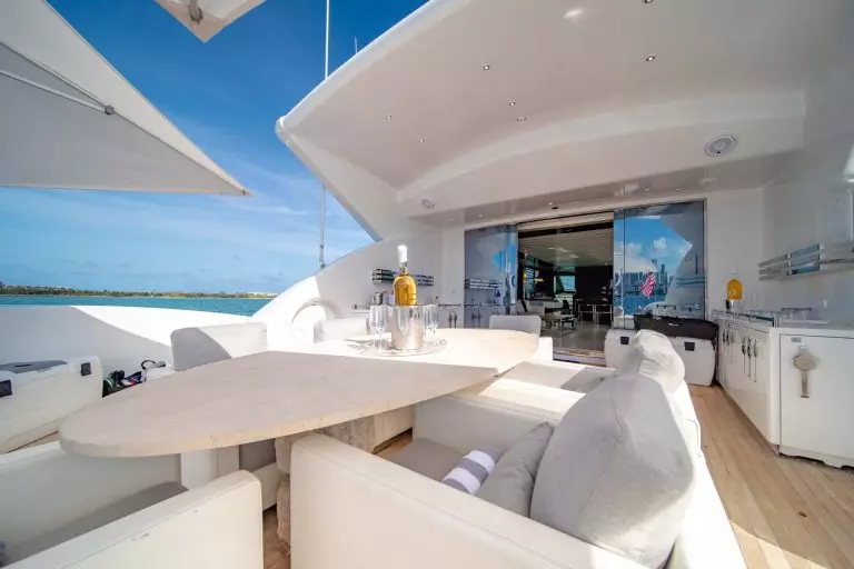 120 Tecnomar Double Shot Miami Yacht Rental Luxury Mega Super Yacht for Charter Miami The Bahamas Bimini