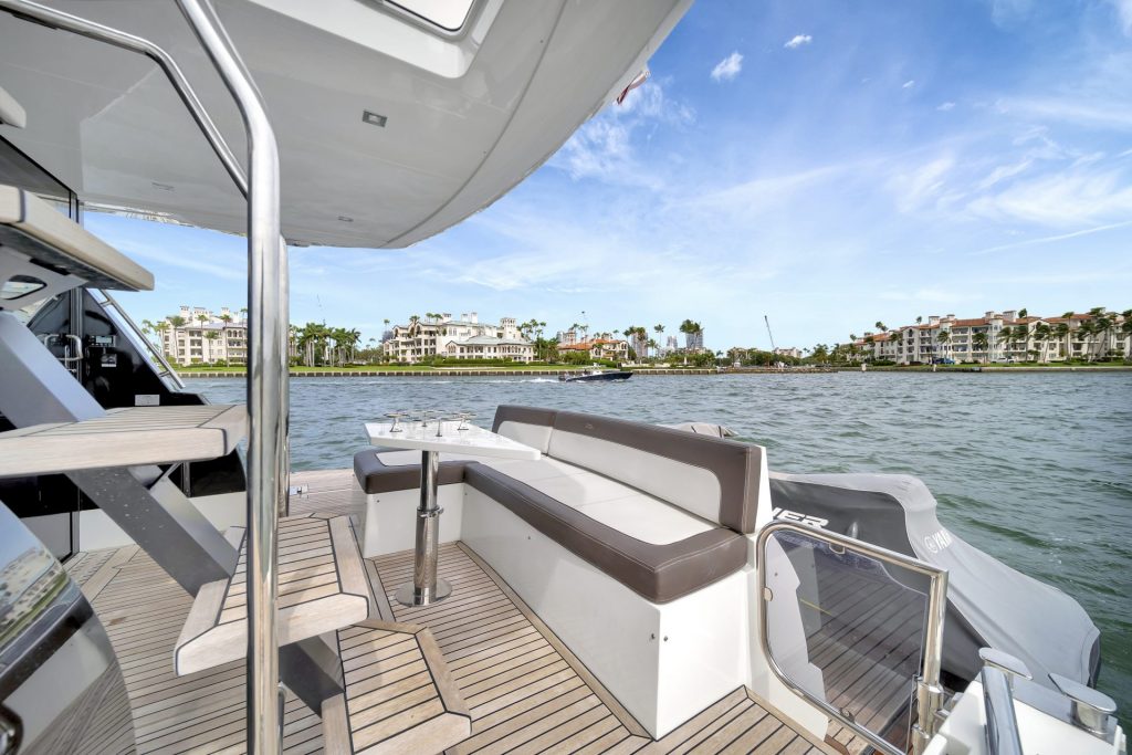 53 Galeon Fly Infinity Luxury Modern Miami Yacht Rental Charter South Beach Brickell Downtown YachtLuxe