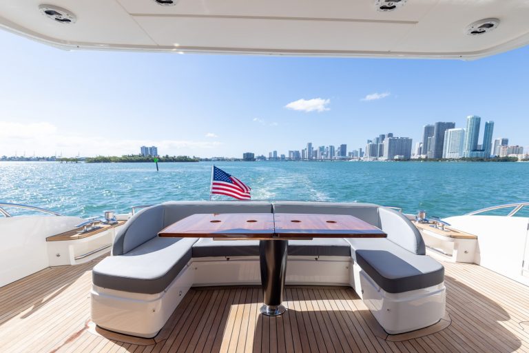 74 Princess SnowBird Miami Yacht Rental Exclusive Day Trip South Beach Bimini Bahamas Luxury Charter.