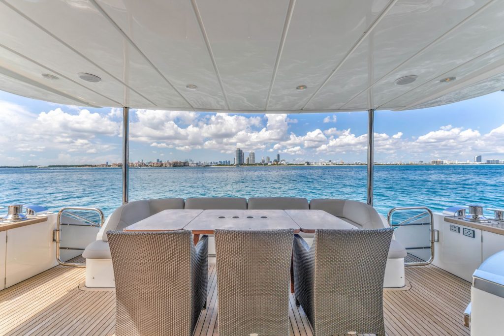 85 Princess Praying For Overtime Luxury Miami Yacht Charter Day Rental South Beach YachtLuxe