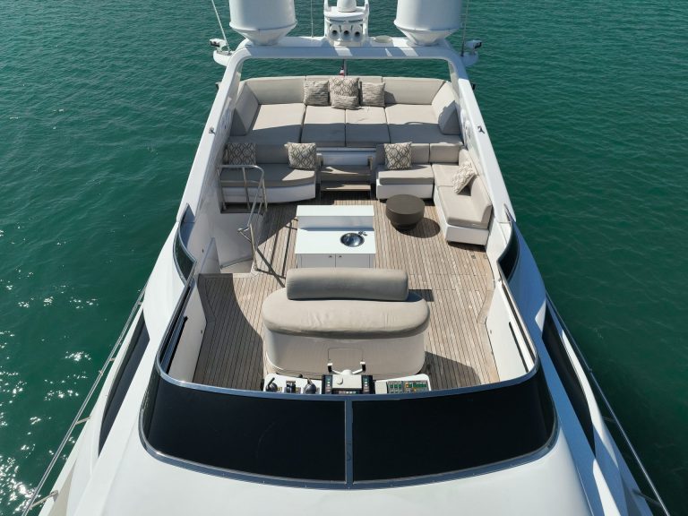 105' Leopard Carpe Diem Miami Luxury Yacht Charter jetski slide