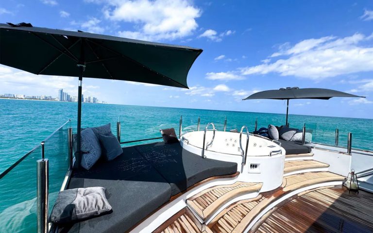 112 Custom Privilege Luxury Term Yacht Charter Weekly Bahamas Nassau Exumas Sunny Isles Multiday