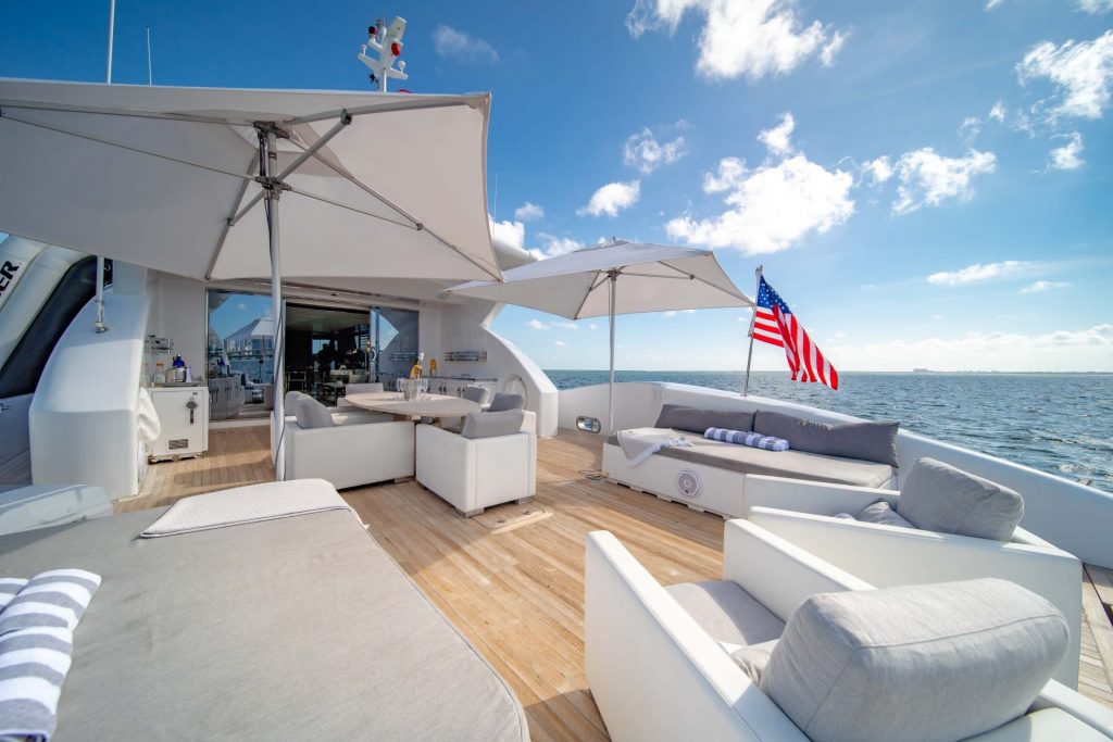 120 Tecnomar Double Shot Miami Yacht Rental Luxury Mega Super Yacht for Charter Miami The Bahamas Bimini