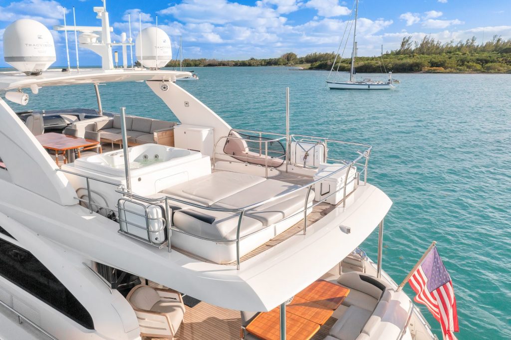 2 88 Princess Freedom Miami Yacht Rental Day Term South Beach Hottub Yacht Charter YachtLuxe