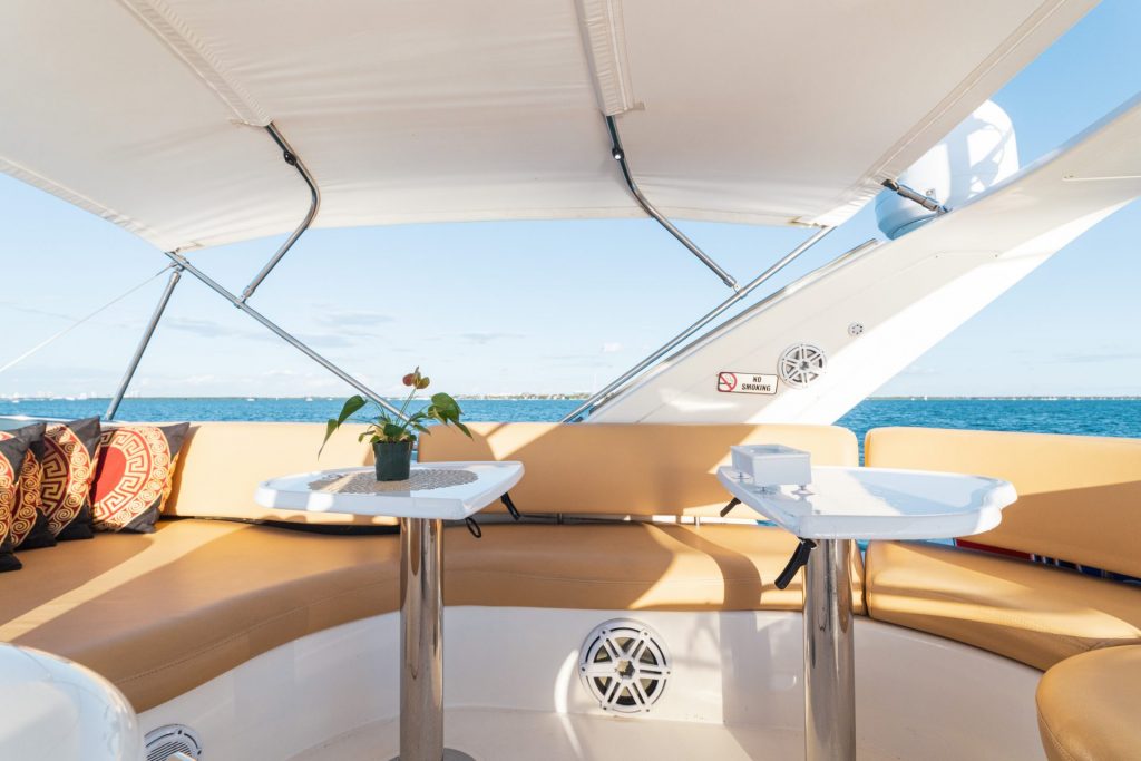 50' Azimut Odisea Bayside Luxury Yacht Rental Miami Beach South Charter Bachelorette YachtLuxe