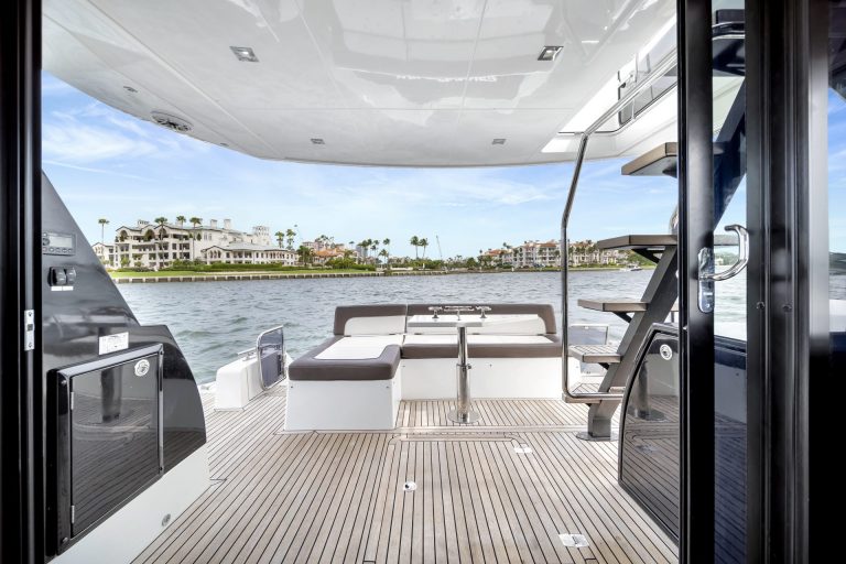 53 Galeon Fly Infinity Luxury Modern Miami Yacht Rental Charter South Beach Brickell Downtown YachtLuxe