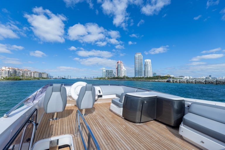 74 Princess SnowBird Miami Yacht Rental Exclusive Day Trip South Beach Bimini Bahamas Luxury Charter.